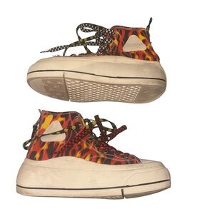 R13 Vibrant Patterned High-Top Sneakers